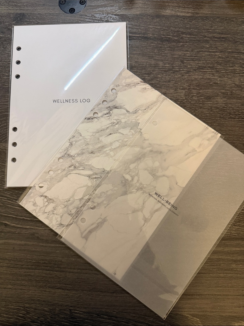 Cloth & Paper Wellness Log and Well-Being Dashboard